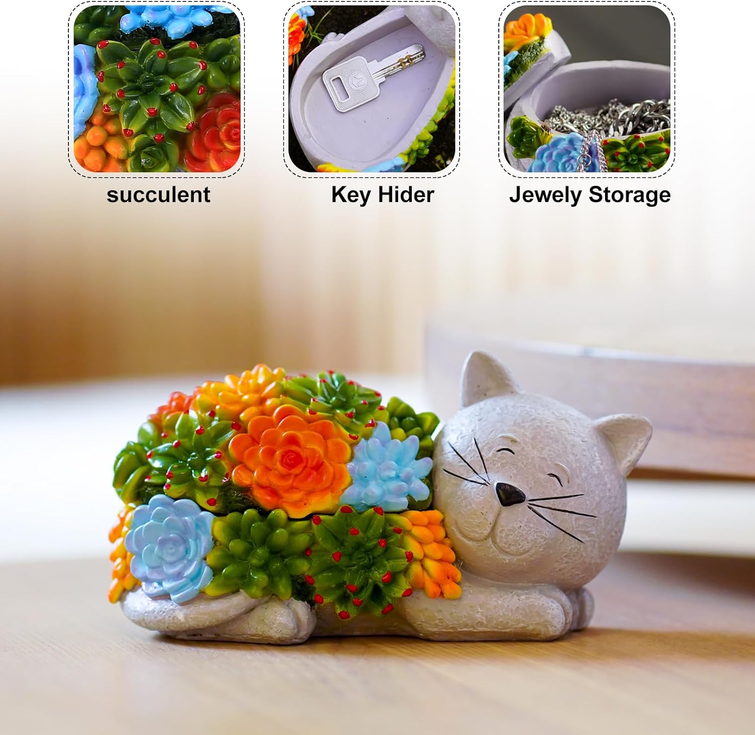 Key Lock Box for Outside, Garden Decor, Indoor Decoration Key Lock Box for Outside, Garden Decor, Indoor Decoration
